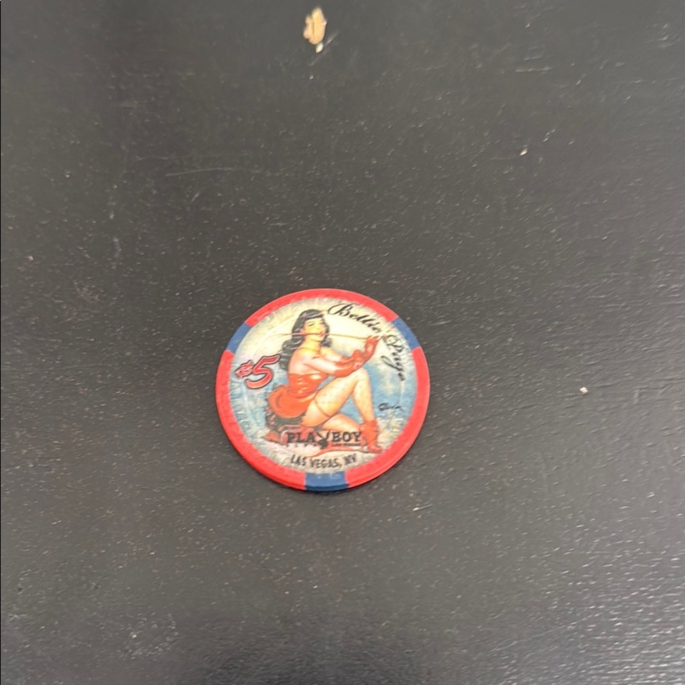 Palms Hotel Las Vegas NV Playboy Club Bettie Page 2009 $5 Casino Chip